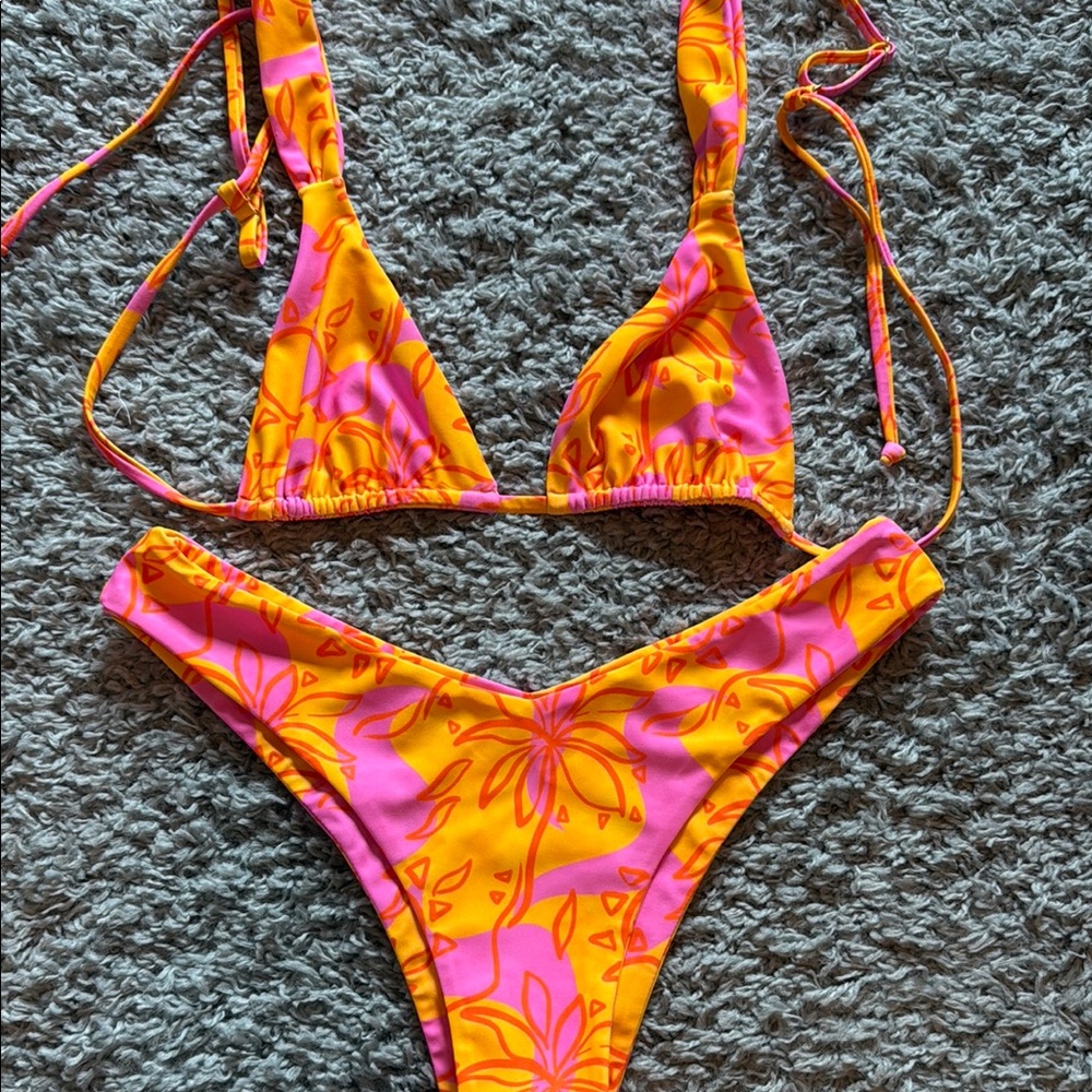 Kulani Kinis Pink and Orange Bikini